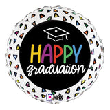 Graduation Triangles Foil 45cm (18") Balloon #26180