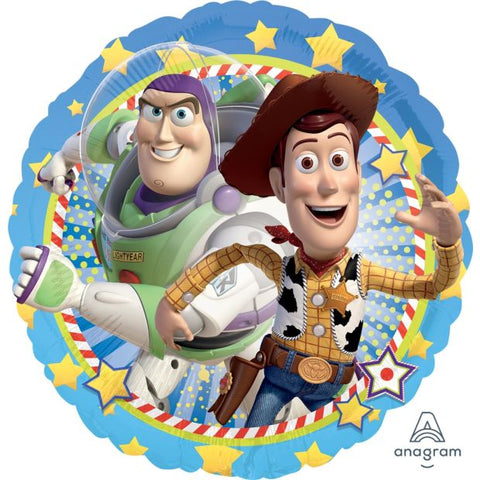 Disney Toy Story Woody and Buzz Licensed Foil 45cm (18") INFLATED #26357