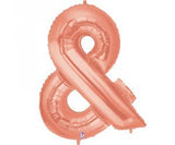 Giant Letter Balloon & Rose Gold 1M #15861