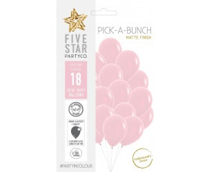 Pink Pastel Matte 30cm Balloons 18pk