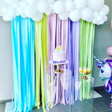 Rainbow Wall with Organic Cloud Balloon Garland Backdrop HIRE