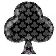 Casino Club Foil Junior Shape Balloon INFLATED #15868
