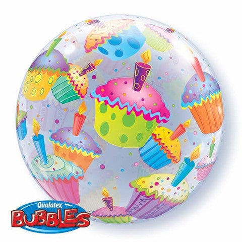 Cupcake Bubble Balloon No Message #34407