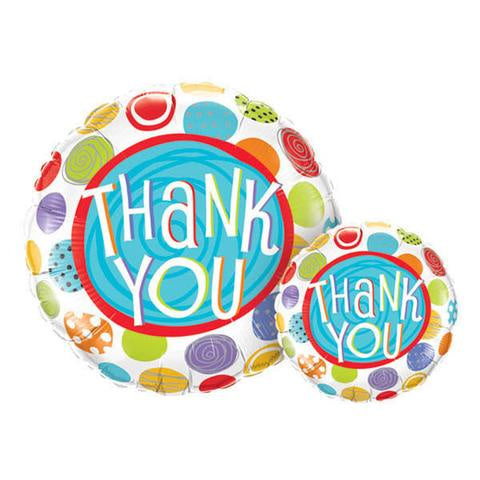 Thank You Foil 45cm Black Chalkboard Balloon #33318