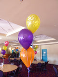 3 Balloon Bouquet Table Centrepiece ( with Hi Float 2-3 day float time) #T3