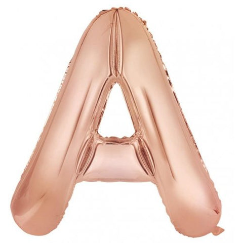 Giant Letter Balloon A Rose Gold Foil 86cm #213970
