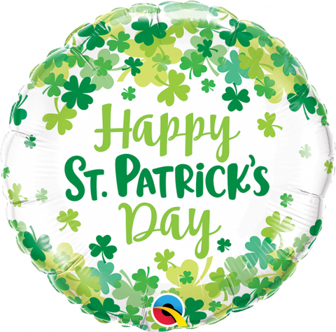 St Patricks Shamrock Foil 45cm Balloon #80799