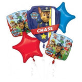 Chase Paw Patrol Licensed Balloon Bouquet kit 5 pk INFLATED #32723