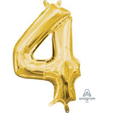Number 4 Four (Air-Fill only ) Foil Gold #33083