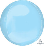 Baby Blue Foil Orbz Balloon #39111