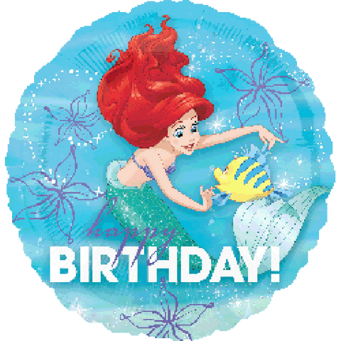 Ariel Dream Big Happy Birthday The Little Mermaid INFLATED Disney Licensed Foil 45cm (18") #33935