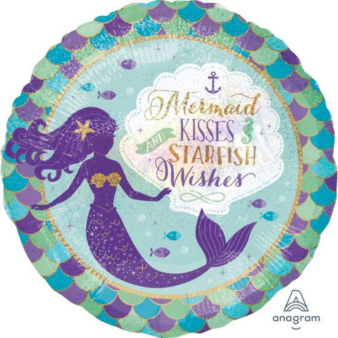 Mermaid Kisses Foil 43cm Balloon #37799