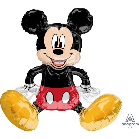Sitting Mickey Mouse (45cm) Disney Licensed Foil Shape Multi Balloon INFLATED #38185