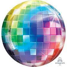 Coloured Disco Ball Foil Shape Balloon 40cm #38469