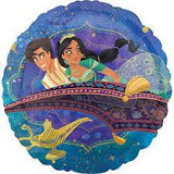 PRINCESS JASMINE ALADDIN 43cm 17inch FOIL BALLOON DOUBLE SIDED INFLATED #39152