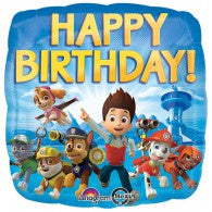Paw Patrol Foil Happy Birthday Blue Balloon #30180