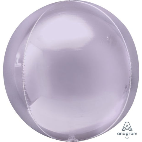 Anagram Solid Colour Orbz 40cm (16") Pastel Lilac INFLATED #40305