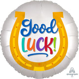 Good Luck Horseshoe Satin Foil Balloon 45cm (18") #41152