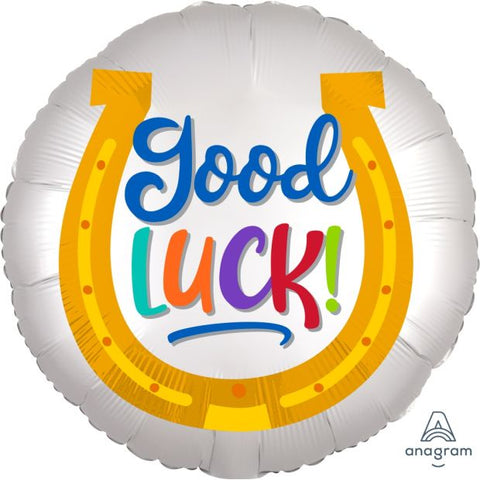 Good Luck Horseshoe Satin Foil Balloon 45cm (18") #41152