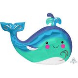 Foil SuperShape Happy Whale (86cm x 60cm) #41573