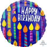 Happy Birthday Candles Foil 45cm (18") #41789