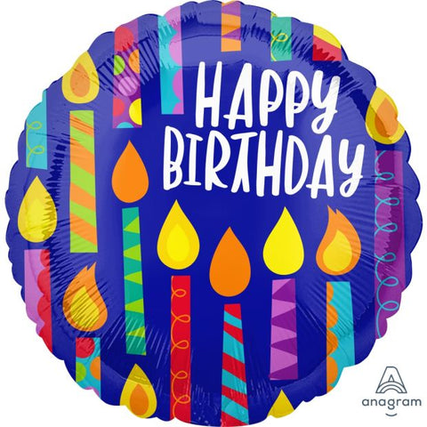 Happy Birthday Candles Foil 45cm (18") #41789