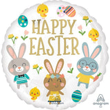 Happy Easter Garden Party Bunny Foil 45cm (18") #42350