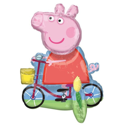 Licensed Foil Shape Multi Balloon Peppa Pig (45cm x 55cm) AIR FILLED ONLY INFLATED #42570