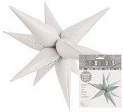 Glitz Starburst White 70cm (27.5") INFLATED #428718