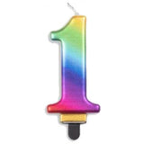 Rainbow Jumbo Candle number 1 #431231