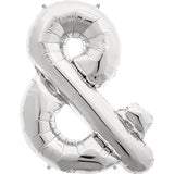 Giant Letter Balloon & Silver Ampersand 86cm #00899