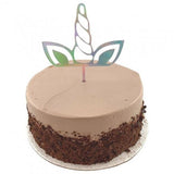 Cake Topper Acrylic 2mm Unicorn Iridescent White #443042