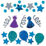 BIRTHDAY CELEBRATION BLUE CONFETTI SCATTERS 34G #98667