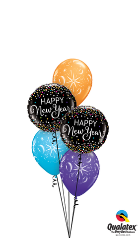 New Years Eve Balloon Dazzler Bouquet