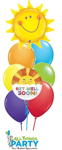Get Well Soon Radiant Sunshine Bouquet INFLATED