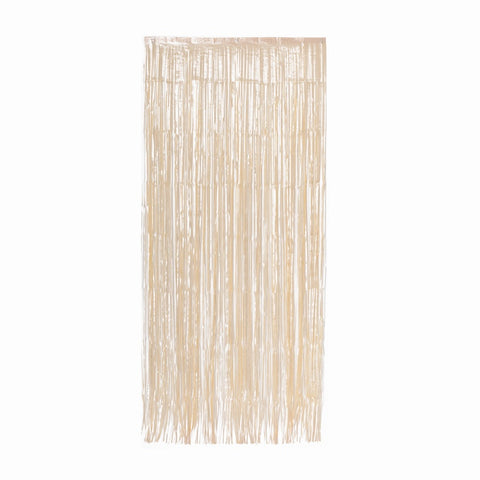 Metallic Curtains 90x 200cm White Gold #5350WG