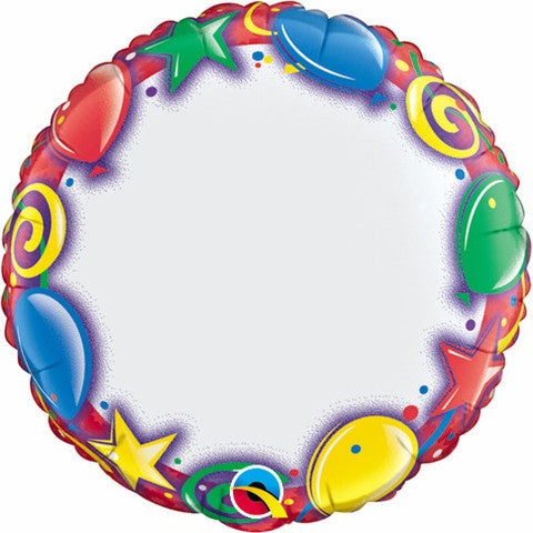 Personalisable Foil 91cm Balloon INFLATED #73628