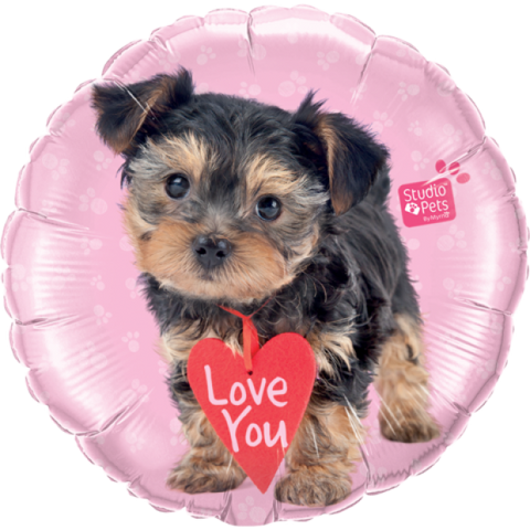 Foil 45cm (18") Studio Pets - Love You Terrier #55229
