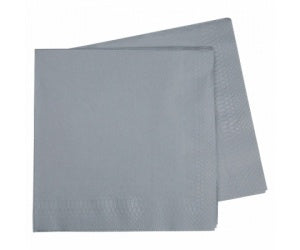 Silver Metallic Dinner Napkins 40pk