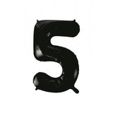 Giant INFLATED Black Number 5 Foil 86cm Balloon #213785