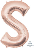 Giant Letter Balloon S Rose Gold 86cm #36582