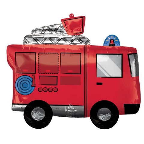 FIRE TRUCK SUPERSHAPE XL 66 x 55cm #42802