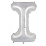 Giant Letter Balloon I(i) Silver Foil 86cm #213908