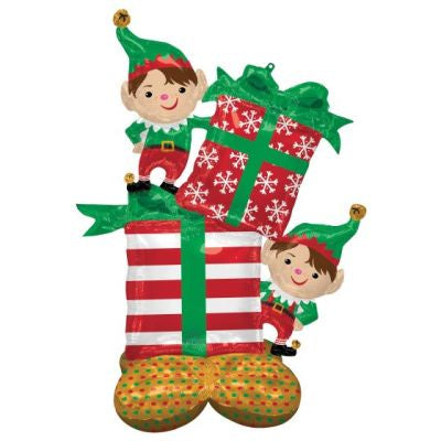 Christmas Elves (91cm x 134cm) Giant AirLoonz INFLATED #42953
