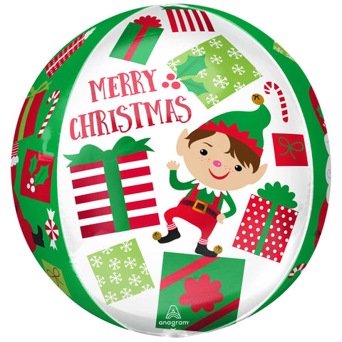 Santa & Elf Christmas Orbz XL 40cm #43379