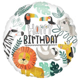 45CM FOIL GET WILD HAPPY BIRTHDAY #42877