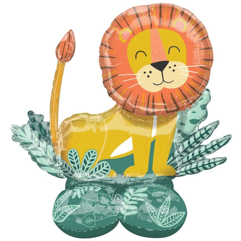 GET WILD LION 114cm x 109cm Giant AIRLOONZ INFLATED #42940