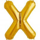 Giant Letter Balloon X Gold 86cm #00271