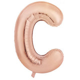 Giant Letter Balloon C Rose Gold Foil 86cm #213972