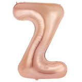 Giant Letter Balloon Z Rose Gold Foil 86cm  #213995